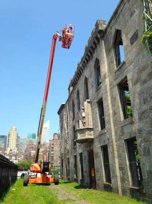 Photo of survey or boom work