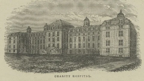 Historic view of Blackwell's Island, or the island today